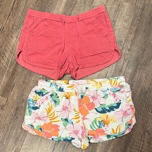 UNIONBAY Coral and HURLEY Floral Women's Athletic Shorts